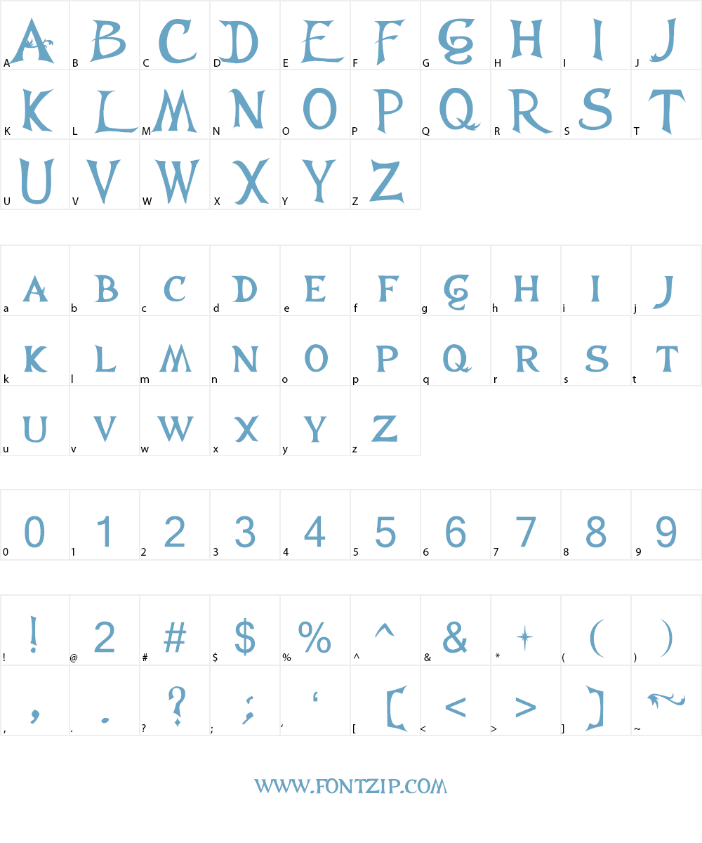 True Love's Kiss Font Character